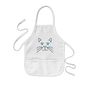 Avental Infantil Cara de gato