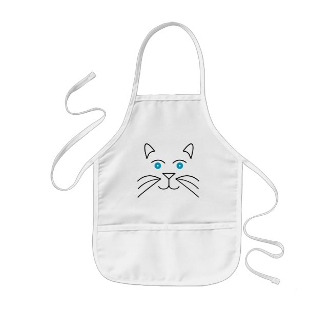 Avental Infantil Cara de gato (Frente)