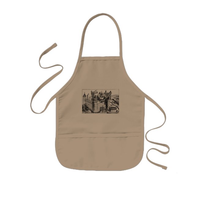 Avental Infantil Castelo Medieval Apron (Frente)
