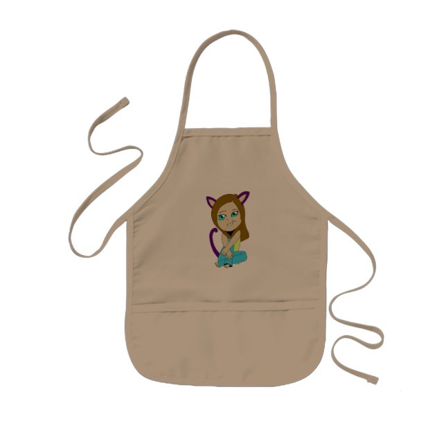 Avental Infantil catgirl chibi (Frente)