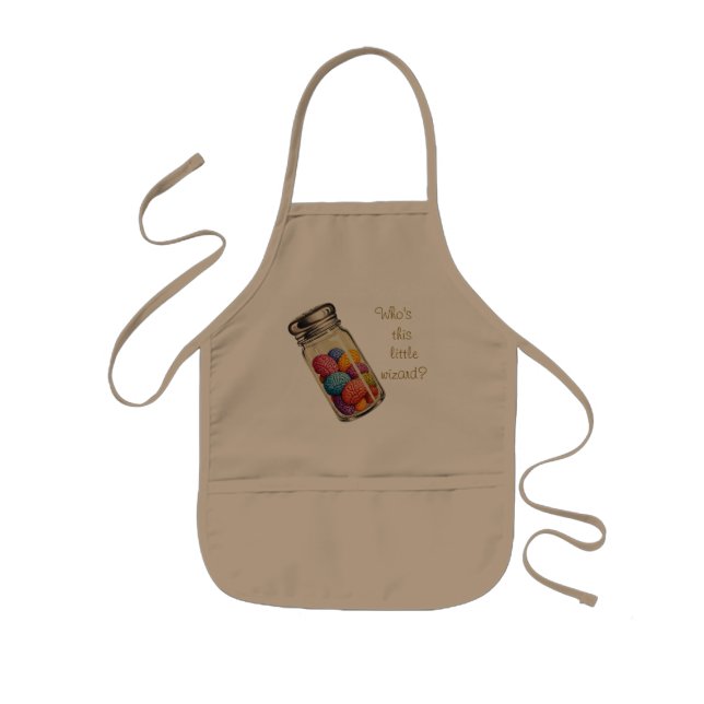 Avental Infantil Cérebro Colorido Apron (Crianças) (Frente)