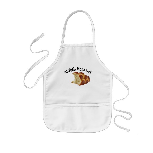Avental Infantil Challah Monster Shabbat Apron (Frente)
