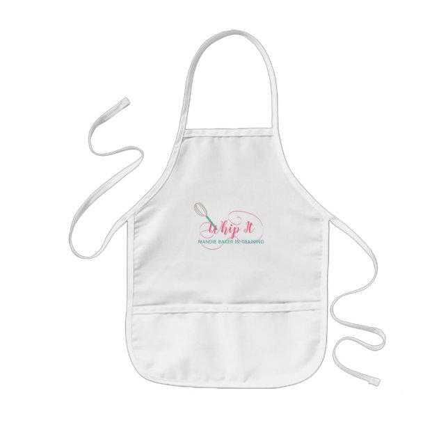 Avental Infantil Chef Baker Whisk Bakery Swirls (Frente)