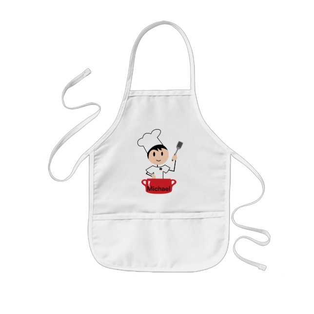 Avental Infantil Chef de Garoto Personalizado (Frente)