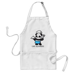 Avental Chef de Panda Bonito Personaliza Apron Infantil