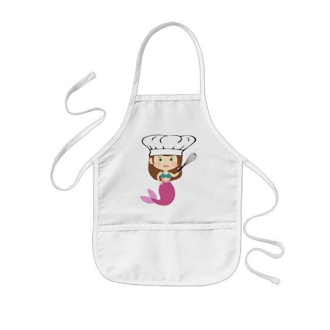 Avental Infantil Chef de Sereia (Frente)