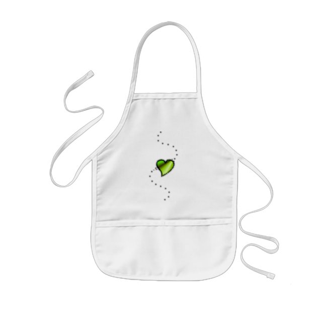 Avental Infantil Coração Arco-Íris com Estrelas (Frente)