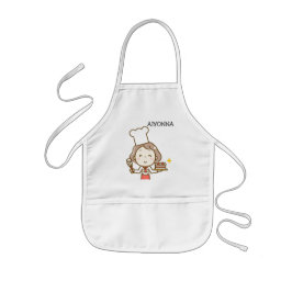 Avental Infantil Cozinheira Menina Fofa