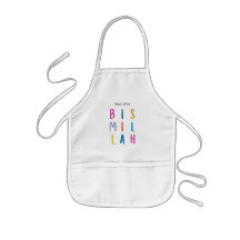 Crianças Apron - Comece com Bismillah