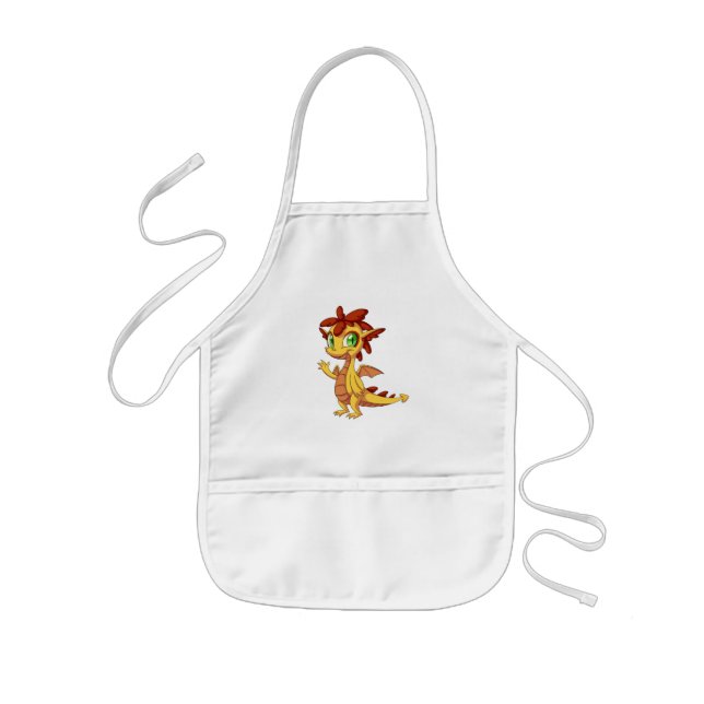 Avental Infantil Crianças Apron/Dragão Custa (Frente)
