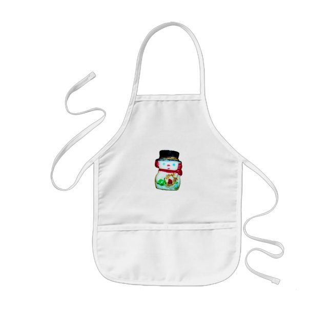 AVENTAL INFANTIL CRIANÇAS DE COOKERY DE NATAL DE NEVE APRON (Frente)