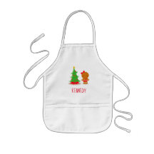 Crianças de Natal personalizadas cozinhando com o