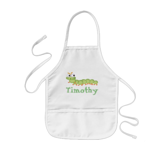 Avental Infantil Crianças Personalizadas Apron/Worm (Frente)
