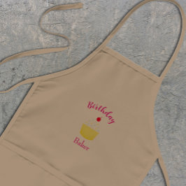 Avental Infantil Cupcake Baking Birthday