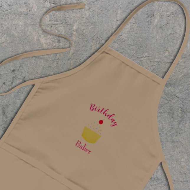 Avental Infantil Cupcake Baking Birthday (Criador carregado)
