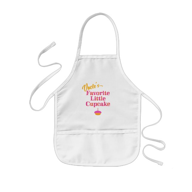 Avental Infantil Cupcake favorito do tio (Frente)
