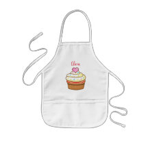Cupcake Kids NAME Baking apron cozinhar club