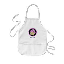 Cupcake Rosa Kawaii Kids Apron