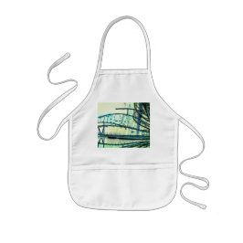 Avental Infantil Curvas azuis