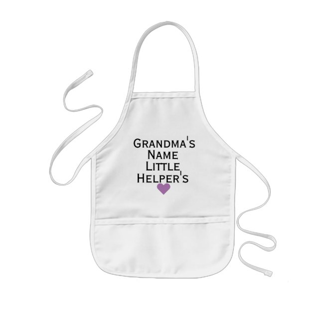 Avental Infantil Custom Grandma's Little Helper Grandkids Kids' (Frente)