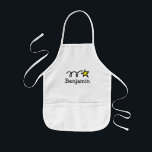 Avental Infantil Custom kids apron for arts and crafts activities<br><div class="desc">Custom kids apron for arts and crafts activities. Choose from many cool fonts. Other design also available like heart,  star,  kiss. For all children,  boys and girls. Please visit my store for more artwork.</div>