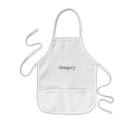 Avental Infantil Custom Name Apron Kids Adults Crafts School
