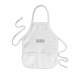 Avental Infantil Custom Name Kids Apron