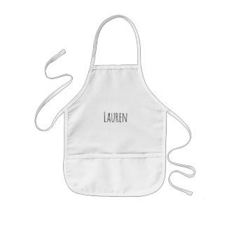Avental Infantil Custom Name Kids Apron