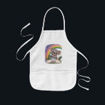 Avental Infantil Cute Baby Koala Rainbow Nome Personalizado<br><div class="desc">Este design encantador apresenta um adorável coala bebê em meio a um vibrante pano de fundo do arco-íris, criando uma atmosfera balbuciosa e alarmante. Perfeito para berçários, salas de jogos, ou qualquer espaço onde você queira infundir uma sensação de maravilha. A paleta de cores diversa e alegre não só adiciona...</div>