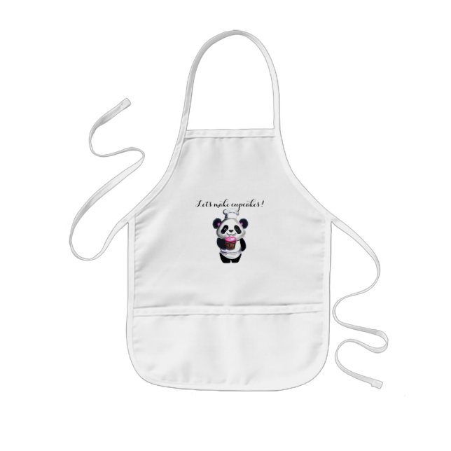 Avental Infantil Cute Panda Bear Apron (Frente)