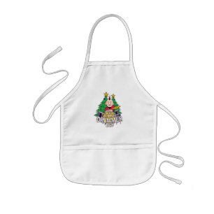 Avental Infantil Design de Natal de Tambores Engraçado para Menino