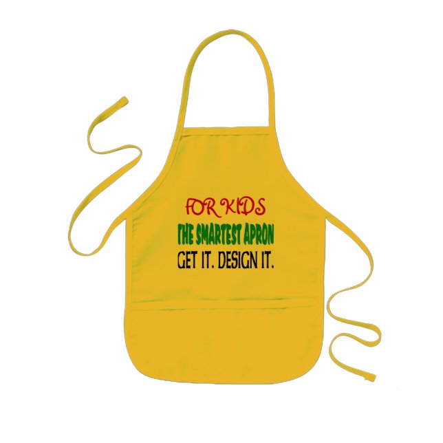 Avental Infantil Design Suas Crianças Cortam Apron (Frente)