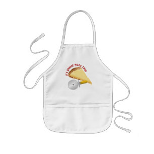 Avental Infantil Dia da Pizza de Queijo