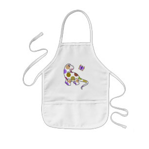 Avental Infantil Dinossauro Bolinhas Bonito Apron