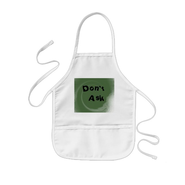 Avental Infantil Don't Ask (Frente)