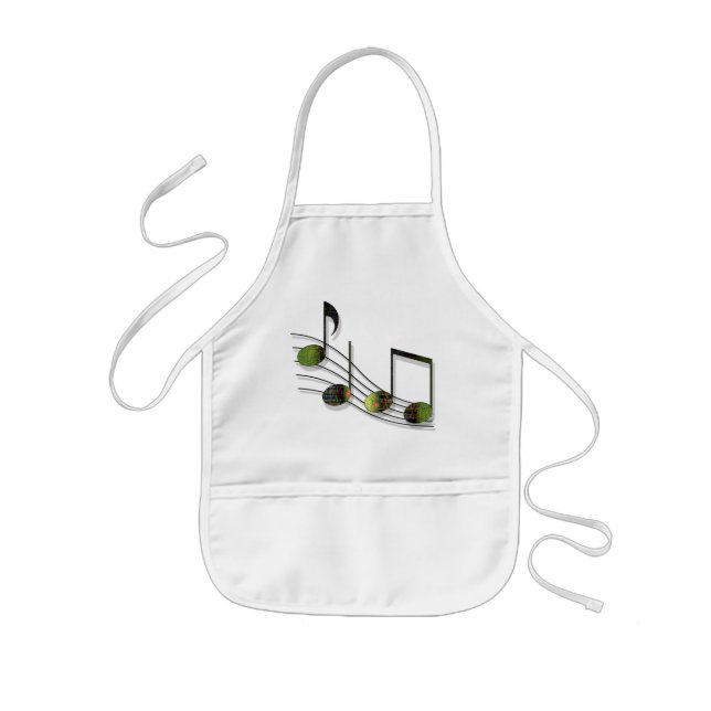 Avental Infantil Dubstep Notes Apron (Frente)