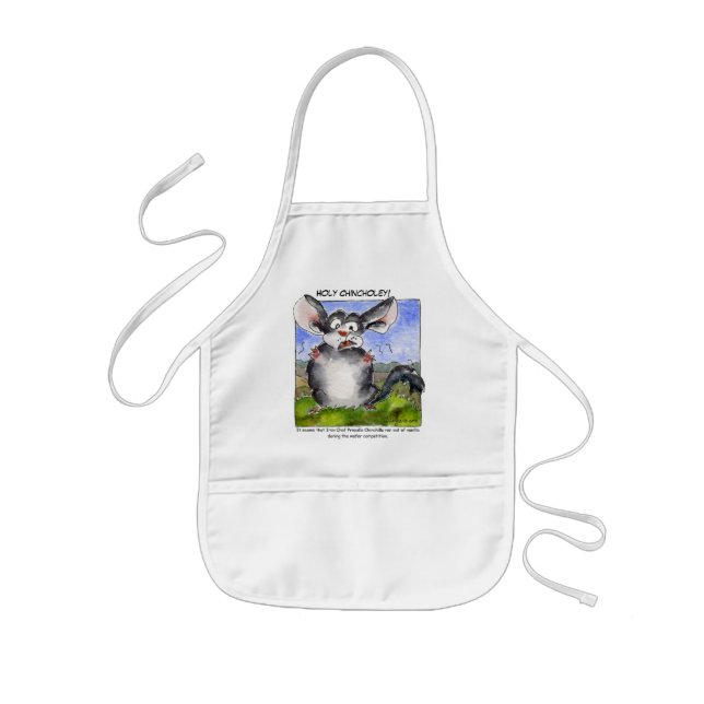 Avental Infantil Engraçado Chinchilla Stress Cooks Apron (Frente)