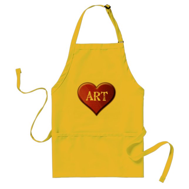 Avental Infantil Eu Amo Arte (Frente)