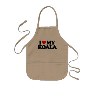 AVENTAL INFANTIL EU AMO MEU KOALA
