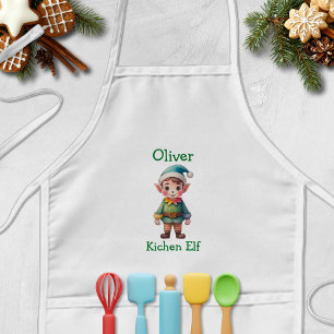 Avental Infantil Fada de Natal Personalizada Fofa