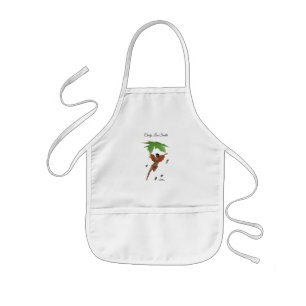 Avental Infantil Fada Gelada Com Asas Marrons Garotas Pocket Apron