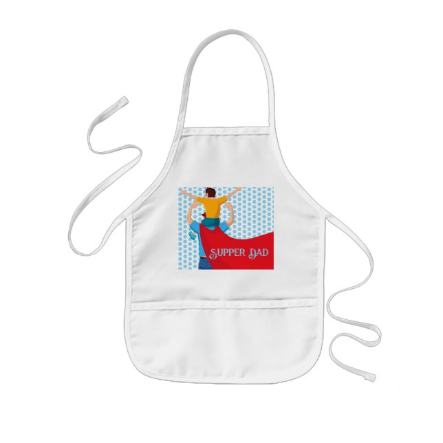 Avental Infantil Father’s Day Gift for Supper Dad Apron (Frente)