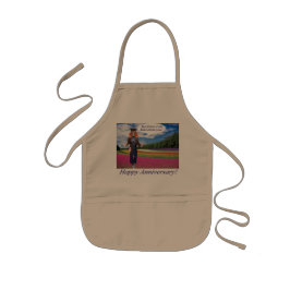 avental infantil. Feliz Aniversário. panda/madhatt