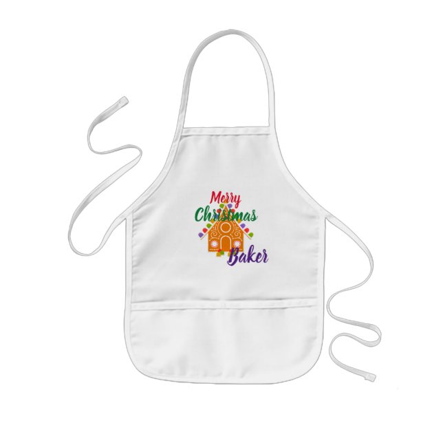 Avental Infantil Feliz Natal Baker Apron (Frente)