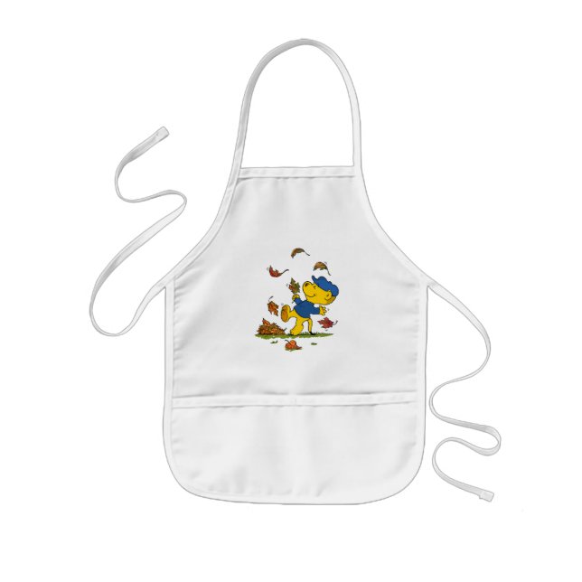 Avental Infantil Ferald Dancing Entre As Folhas Do Outono (Frente)