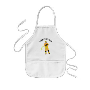 Avental Infantil Feuerwehrmann em sandfarbener Einsatzkleidung Kin