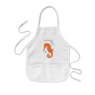 Avental Infantil Figura de desenho animado das bolhas de laranja-ac