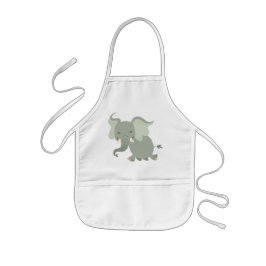 Avental Infantil Filhos de Elefante de Feliz Bonita Apron