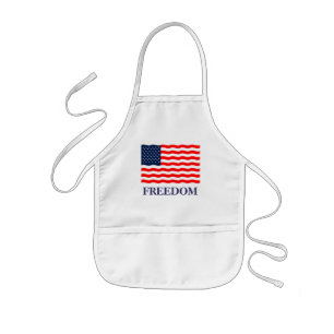 Avental Infantil Flag Freedom Kids Apron