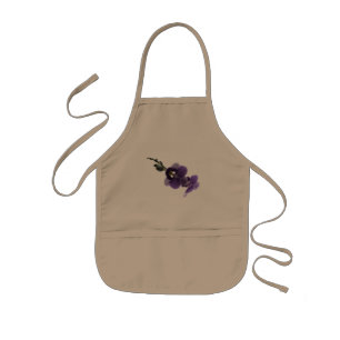 Avental Infantil Flor de orquídea roxa, Apron